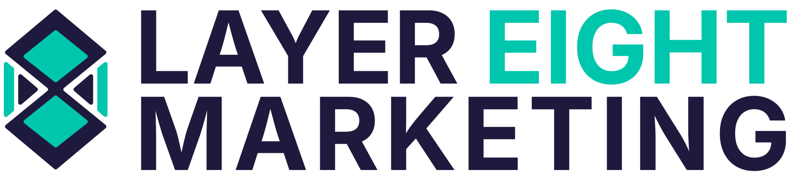 Layer Eight Marketing Logo Dark